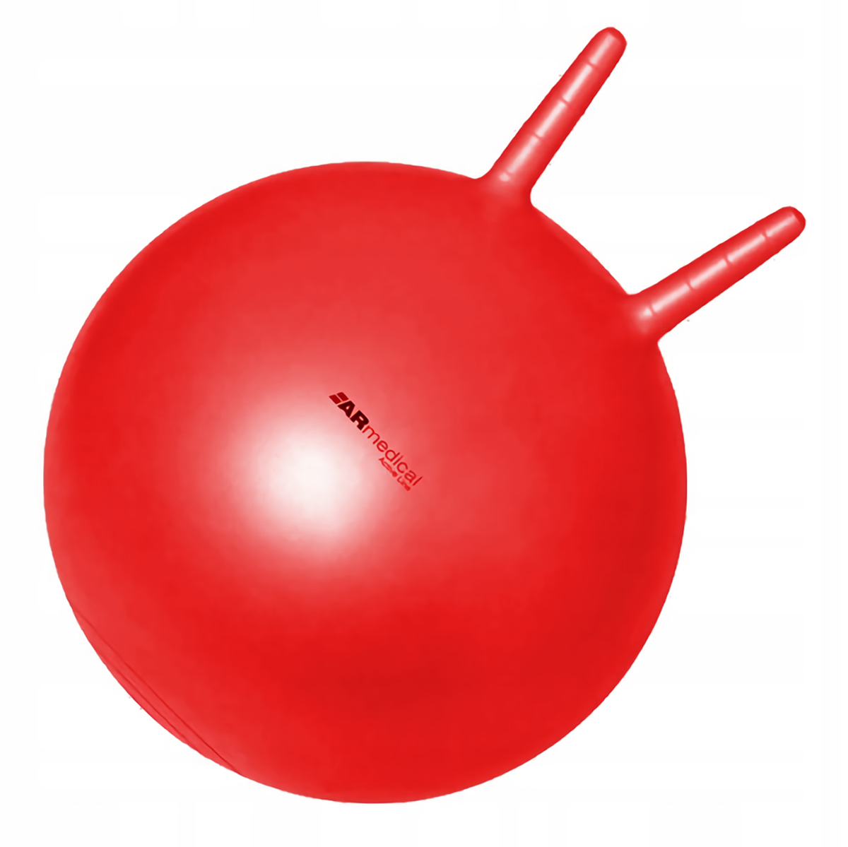Piłka rehabilitacyjna Hopper z rogami dla dzieci + pompka ARmedical - czerwona 45 cm