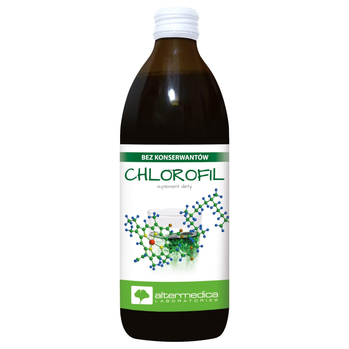 Alter Medica, Chlorofil w płynie - detoksykacja organizmu - 500 ml