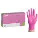 easyCARE - rękawice diagnostyczne nitrylowe bezpudrowe różowe - 100 sztuk - L