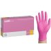 easyCARE - rękawice diagnostyczne nitrylowe bezpudrowe różowe - 100 sztuk - M