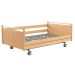 Łóżko rehabilitacyjne o zwiększonej szerokości RehaBed Leo Wide - Dąb Palermo Jasny - poręcze na pełną długość