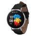 Garett Smartwatch Verona srebrno-czarny skórzany