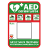 Tablica informacyjna AED pod szafkę AIVIA wewnętrzna (PCV)