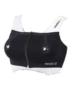 Gorset Medela Easy Expression do komfortowego odciągania pokarmu, bez użycia rąk - Czarny