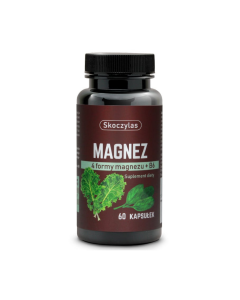 Skoczylas magnez 4-formy z witaminą B6 Szpinak, jarmuż - 60 kapsułek