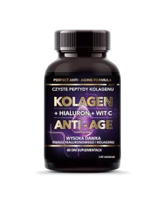 Intenson Kolagen ANTI-AGE + Hialuron + Witamina C 500 mg