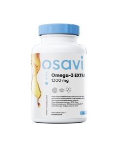 Osavi Kwasy Omega-3 Extra 1300 mg o smaku cytrynowym - 60 kapsułek