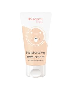 Nawilżający krem do twarzy dla dzieci Nacomi Baby - Nawilża i regeneruje wrażliwą skórę - 50 ml