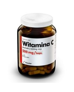 Witamina C Naturalna Hauster ekstrakt z dzikiej róży 500mg 60kaps.