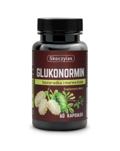 Glukonormin Skoczylas reguluje poziom glukozy - 60 kapsułek