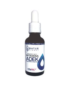 Witaminy ADEK (A+D+E+K) w kroplach Natur Planet - 30 ml