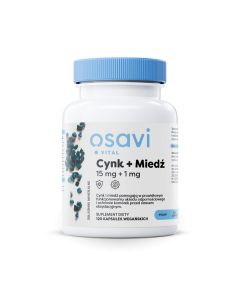 Osavi Cynk + Miedź 15mg - 120 wegańskich kapsułek