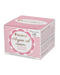 Krem do twarzy arganowy Nacomi 30+  na dzień - 50 ml
