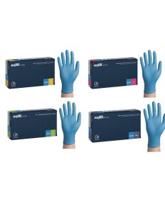 Rękawiczki nitrylowe bezpudrowe EasyCare Zarys - 100 sztuk