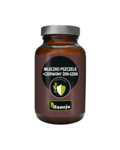 HANOJU Gelee Royale (mleczko pszczele) + Żeńszeń 500mg 90 kaps.