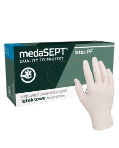 Rękawice lateksowe bezpudrowe medaSEPT Latex Premium PF