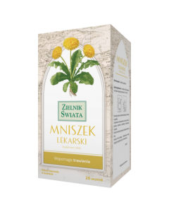 Mniszek lekarski Zielnik Świata - Stabilizuje układ trawienny - 20 saszetek