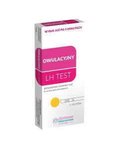 Test owulacyjny do wyznaczania dni płodnych LH TEST Hydrex - 5 sztuk