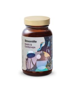 Health Labs Care ShroomMe Reishi & Cordyceps - Wspomaga witalność i pracę mózgu - 90 miarek