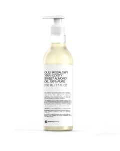 Botanicapharma Olej migdałowy w 100% czysty do twarzy, ciała i włosów 500 ml