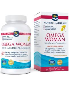 Nordic Naturals - Omega Woman, 500mg - 120 kapsułek żelowych
