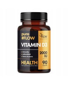 3Flow Solutions pureFLOW Vitamin D3 2000 IU - 90 kapsułek