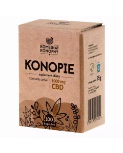 Kombinat Konopny Konopie w kapsułkach 1000mg - 35g