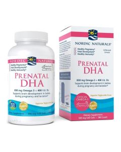 Nordic Naturals Prenatal DHA 830 mg Omega-3 + witamina D3 - 180 kapsułek