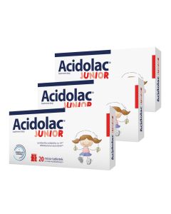Acidolac Junior - Odporność Twojego dziecka na najwyższym poziomie! 3 x 20 misiów