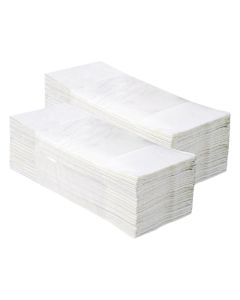 Ręcznik papierowy składany ZZ, biały - 150 listków