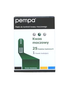Paski do pomiaru kwasu moczowego we krwi Pempa BK-U1 - 25 sztuk