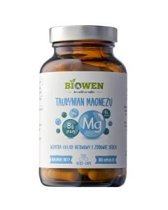 Biowen Taurynian magnezu z witaminą B6 - 100 kapsułek