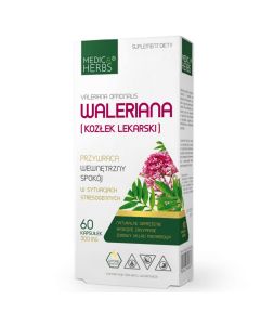 Medica Herbs Waleriana (Kozłek Lekarski) - 60 kapsułek