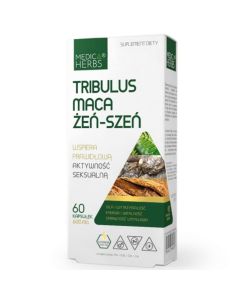 Medica Herbs Tribulus Maca Żeń-Szeń - 60 kapsułek