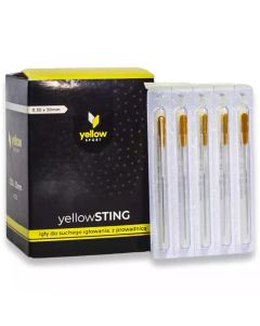 yellowSTING igły do suchego igłowania z prowadnicą - różne rozmiary