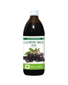 Alter Medica Sok 100% Czarny bez 500 ml *długi termin przydatności*