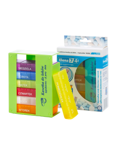 Kasetka tygodniowa na leki 4 pory dnia El-Comp Elena