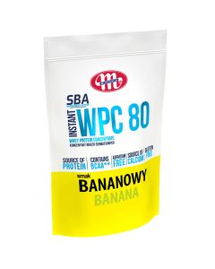 Mlekovita - Koncentrat białka serwatkowego WPC 80 - 700g - Smak Bananowy