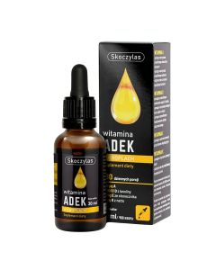 Witaminy A, D3, E, K2, MK-7 Skoczylas ADEK krople - 30 ml