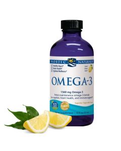 Nordic Naturals Kwasy Omega-3 1560 mg o smaku cytrynowym - 237ml