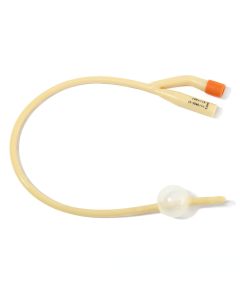 Cewnik urologiczny dwudrożny silikonowany z gumową zastawką Foley  2-WAY