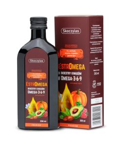 Skoczylas - Estromega premium - kwasy Omega 3-6-9 z witaminą E - 250 ml