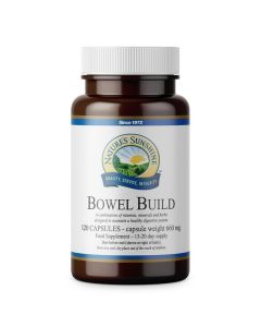 Nature's Sunshine Bowel Build - Prawidłowa praca jelit - 120 kapsułek