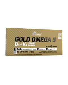 Olimp Gold Omega 3 D3 + K2 Sport Edition dla osób aktywnych fizycznie - 60 kapsułek