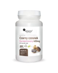 Aliness - Czarny czosnek fermentowany ABG10+ 400 mg - 100 vege kapsułek