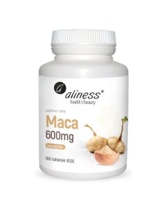 Aliness - Maca ekstrakt 10:1 600mg - 100 vege tabletek