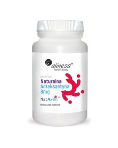 Aliness - Naturalna Astaksantyna Nat Axtin 8mg - 60 kapsułek