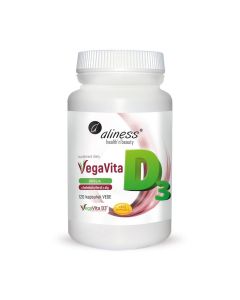 Aliness - Naturalna Witamina D3 Z Alg Vegan 2000 J.m. - 120 vege kapsułek