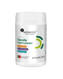 Aliness - Organic Chlorella Vulgaris - Chlorella w proszku - 200 g