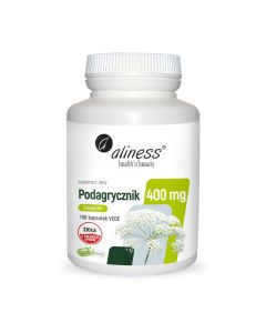 Aliness - Podagrycznik - Suplement na Stawy, Ekstrakt 10:1 400mg - 100 vege kapsułek